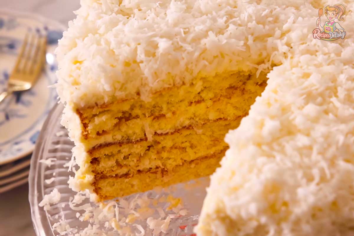 How Do You Stick Coconut To A Cake?